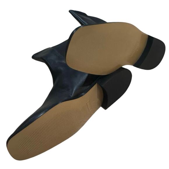 Everlane The City Leather Chelsea Boot Pull-On Square Toe Black Size 8 NWOB - Picture 8 of 12